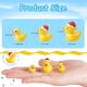 thumbnail image 2 of 40 piezas de 4 estilos de mini patos amarillos y blancos, pequeños patos, sombrero navideño de resina, mini pato de resina, animal, 2 of 7
