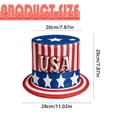 thumbnail image 3 of Independence Day Uncle Sam Top Hat, Patriotic American Flag Tall Hat for 4th of July Parties and Events, 3 of 9