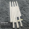 thumbnail image 2 of 6pcs White Thread Wedding Candle European Smoke-free Candle Long Pole Candle, 2 of 6