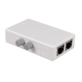 thumbnail image 3 of 1x Boîte de Commutation, Facile à Installer 2 Ports RJ45 Réseau Manuel Adaptateur de Commutation AB Mini 100M 2 en 1 Sortie/ 1 en 2 Sorties, 3 of 11