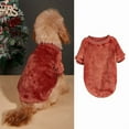 thumbnail image 2 of Soft Fleece Dog Shirt for Small and Medium Dogs, Cozy Lightweight Pet Clothes, Cute Puppy Sweater, Breathable and Washable Apparel for Indoor and Outdoor Wear ,Vermilion XL, 2 of 4