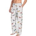 thumbnail image 2 of Goofa Dachshund Dog Puppy Pattern Printed Soft Pajama Pants for Men, Wide Leg Comfy Casual Lounge Yoga Pants-Medium, 2 of 9