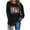 #V Black, variant on Christmas Sweatshirts for Women Cute Christmas Snowman Print Long Sleeve Pullover Tops