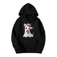 thumbnail image 3 of cocolona Womens Halloween Hoodie Fall Long Sleeve Drawstring Graphic Sweatshirts Casual Loose Pullover Tops Halloween Sweatshirts, 3 of 4