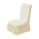thumbnail image 2 of Funda de silla elástica Funda para comedor | Poliéster removible y lavable | Antideslizante, borde elástico instalado, duradero, Asiento de 21"-16" | Rojo Gris Blanco Amarillo | Hotel Banquete en, 2 of 6