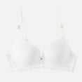 thumbnail image 4 of GEWSEY Women's Lace Desire Bra Full-Coverage Lace Bras with Underwire Cups Sexy V Neck Push Up Comfy Bralettes (White, XXL), 4 of 9