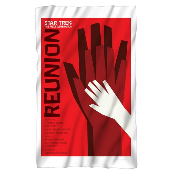 Star Trek TNG Season 4 Episode 7 Fleece Blanket (36x58)
