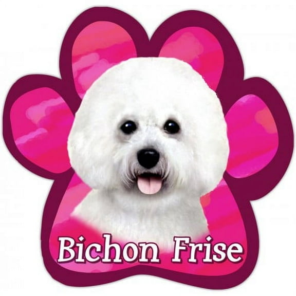 Bichon Frise Paw Print Magnet