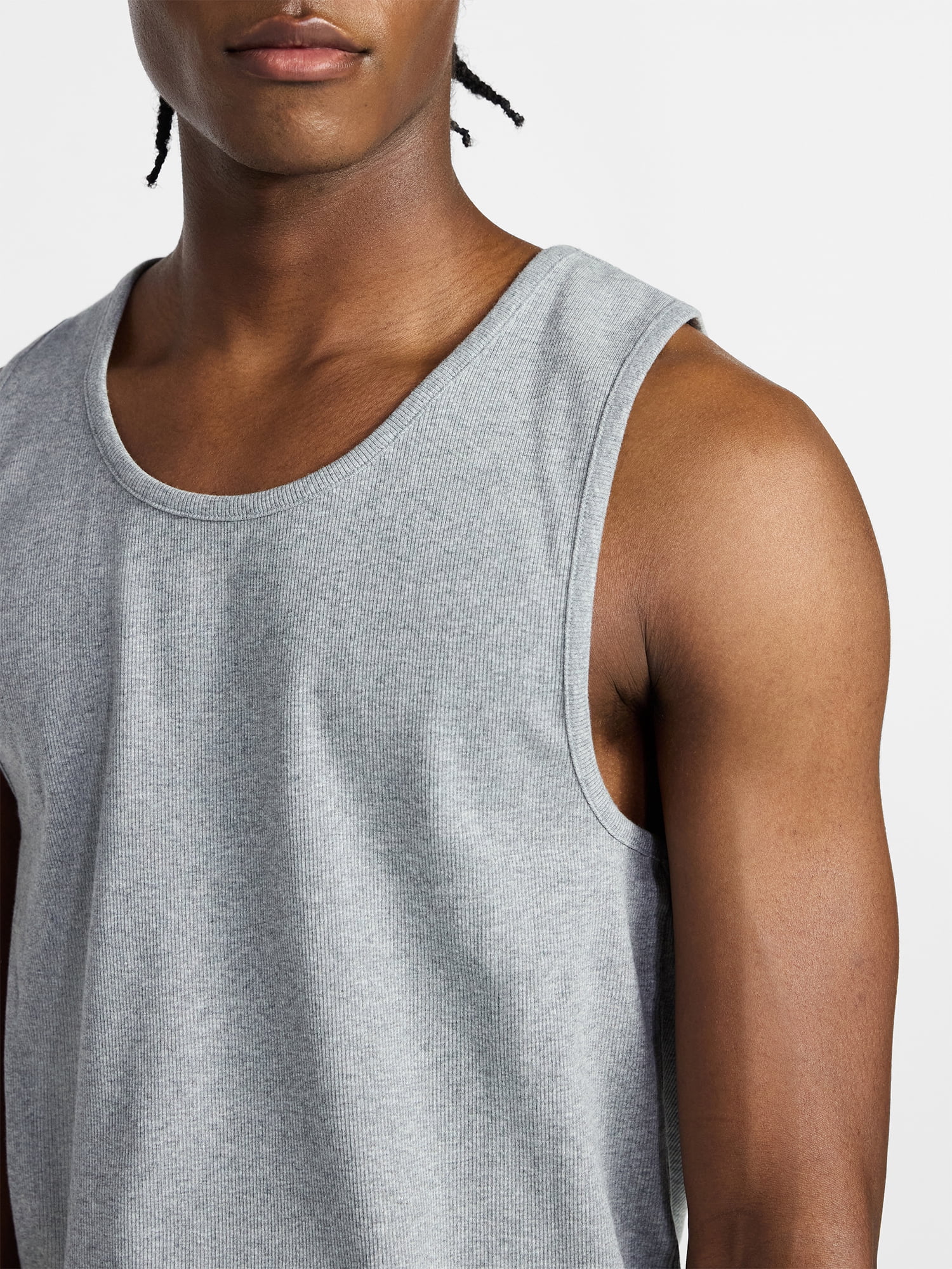 No Boundaries Ribbed Tank Top, Men's XS-5XL