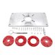 thumbnail image 1 of Eigraketly Placa de inserción de de enrutador de aleación de aluminio, máquina de corte preperforada extraíble profesional, placas de banco de Herramientas eléctricas Rojo, 1 of 6