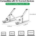 thumbnail image 2 of CHOK Support pour Ordinateur Portable Réglable en Aluminium avec Aimant Support Pliable Portable pour Bureau Compatible avec A, 2 of 10