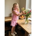 thumbnail image 4 of Loicainy Baby Toddler Girl Summer Outfits Plaid Clothes Set 6 12 18 24 Months 2T 3T 4T Sleeveless Print Tops + Shorts, 4 of 9