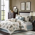 thumbnail image 1 of Madison Park Textiles Quincy 7 Piece Comforter Set, Queen, Khaki, 1 of 5