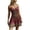 C-Red352, variant on DHFJKG Cowgirl Dresses For Women Summer Bohemian Mini Dress Spaghetti Strap V Neck Collar Sexy Slim Fit Vacation Soft Dresses
