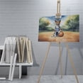 thumbnail image 4 of Happy Father's Day Basenji Playing Basketball with Best Dad Jersey Horizontal Matte Canvas Poster African Barkless Dog Lover Wall Art Home Decor - 13006, 4 of 5