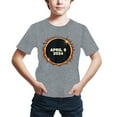 thumbnail image 1 of B91xZ T-Shirt Graphique pour Garçons 2024 Manches Courtes Col Rond T-Shirt Dégradé, Gris 5-6 Ans, 1 of 3