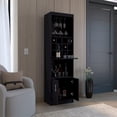 thumbnail image 3 of Depot E-Shop Bar Cabinet 5-Tier, 12 Bottle Cubbies, 5 Shelves, Black, 3 of 5
