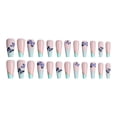 thumbnail image 2 of Vogacara Uñas postizas de ataúd de longitud, resistentes a los arañazos, uñas a presión, punta de uñas removible, pegatinas de manicura ajustables Arte de uñas Tipo 22 Vogacara CE012296-22B, 2 of 6
