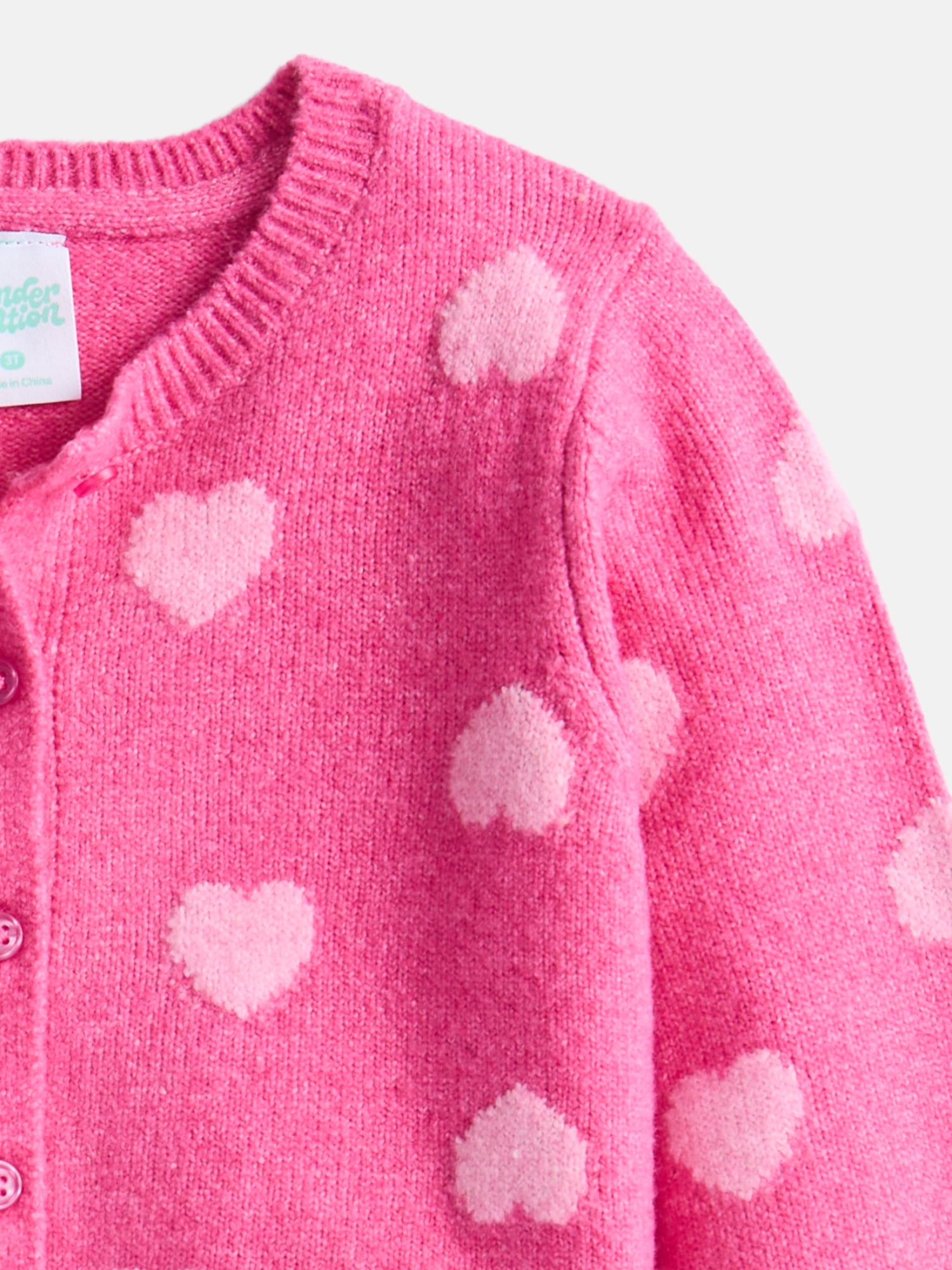 Wonder Nation Toddler Girls' Cardigan Sweater with Long Sleeves, Sizes 12M-5T