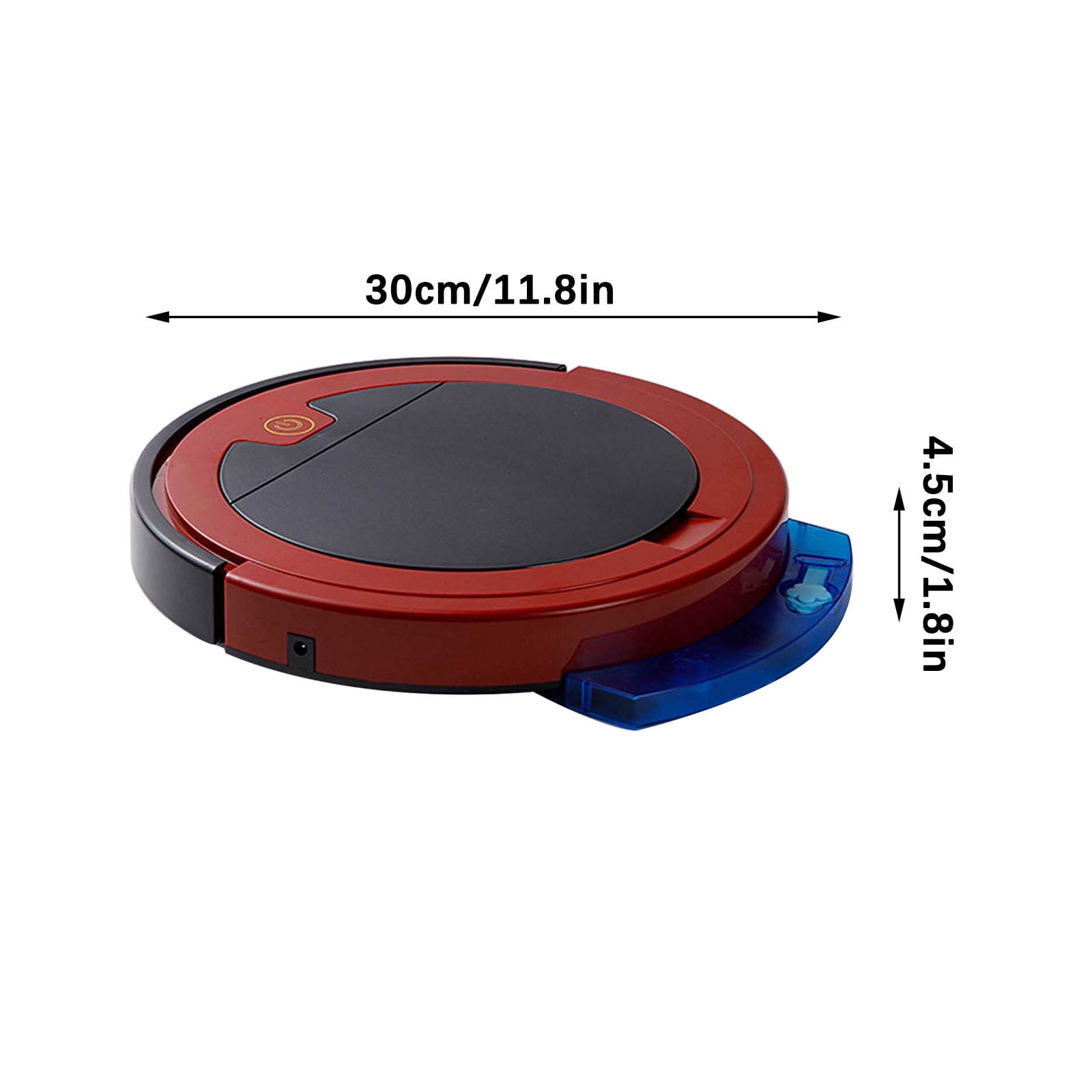 Kchsji RS9 Robot Vacuum and Mop, 2000mAh 90 Min, 2.4" Ultra Slim, Dual Spinning Brushes, 1999Pa Strong Suction, Self-Charging for Pet Hair Hard Floor, with Water Tank & Remote Control