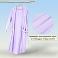 thumbnail image 6 of Catalonia Lightweight Ladies Bathrobe, Long Summer Robe with Pockets,Soft Summer Robes for Women, Kimono Gift for Her, Lilac, 6 of 7