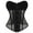 Black Corset for Women, variant on Sinpiling Womens Fishnet Corset Tops Hollow Out See-Through Strapless Underbust Shapewear Ladies Trendy Solid Going Out Lace-Up Bustier