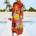 Japanese kimono 4 Long Sleeved Shirt Dress Woman fashion women's