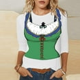 thumbnail image 2 of NJGRAE Women's T-Shirt Oktoberfest Themed Casual T Shirt for Women Men Party Top with Short Sleeve Comfortable Round Neck Tee for Festival Travel Spring Fall OutFit Womens T Shirts Xl, 2 of 4