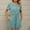 Green, variant on Dresses for Women 2024 Women's Fashion Solid Color Comfortable Loose Short Sleeve Casual Jumpsuits Pocket Buttons Spring Boho Floral Elastic Waist Ruffle Mini Dresses 2024