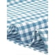 thumbnail image 5 of INSPIRAR CHIC Blusas de Cuadros para Mujeres con Cuello Cuadrado y Mangas de Volante Verano XS Azul Lago, 5 of 6