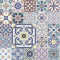 MuralsPrint Portuguese Tile Peel and Stick Wallpaper, Removable Wallpaper 10'L x 24''W