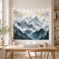 thumbnail image 5 of Misty Peaks with Evergreen Trees in a Tranquil Landscape, Dreamy Watercolor for Nature Lovers, Atmospheric Mountain Decor, Housewarming Gift, Tapestry Wall Hanging for Bedroom and Living Room, 5 of 7