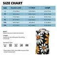 thumbnail image 4 of Daiia Yellow White Daisy Pattern Printed Men's Tank Tops,Casual Soft Sleeveless Gym Muscle Shirts Bodybuilding Tee-3X-Large, 4 of 8