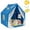 Blue, variant on CIPACHO 48 x 42 x 50 Inch Large Play Tent with Washable Cotton Mat Holiday Birthday Gift for Kids, Play House for Kids Ages 3-10, Blue
