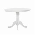 thumbnail image 2 of MANGIJOY 39-Inch Round White Dining Table, Farmhouse Pedestal Base Kitchen Table for Breakfast Nook, 2 of 5