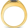 thumbnail image 2 of 14K Yellow Gold Onyx And Diamond Mens Ringsize 10 (Width 2.6 To 11.8) - Jbsp, 2 of 5