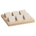 thumbnail image 4 of Maytalsory Rustic Wood Earring Card Holder with Tray for Jewelry Display Showcasing Collection 6 Pair Cream 1Set, 4 of 6