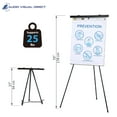 thumbnail image 5 of Audio-Visual Direct Lightweight Aluminum Flip Chart Presentation Easel, 70 inches Tall, Black, 5 of 9