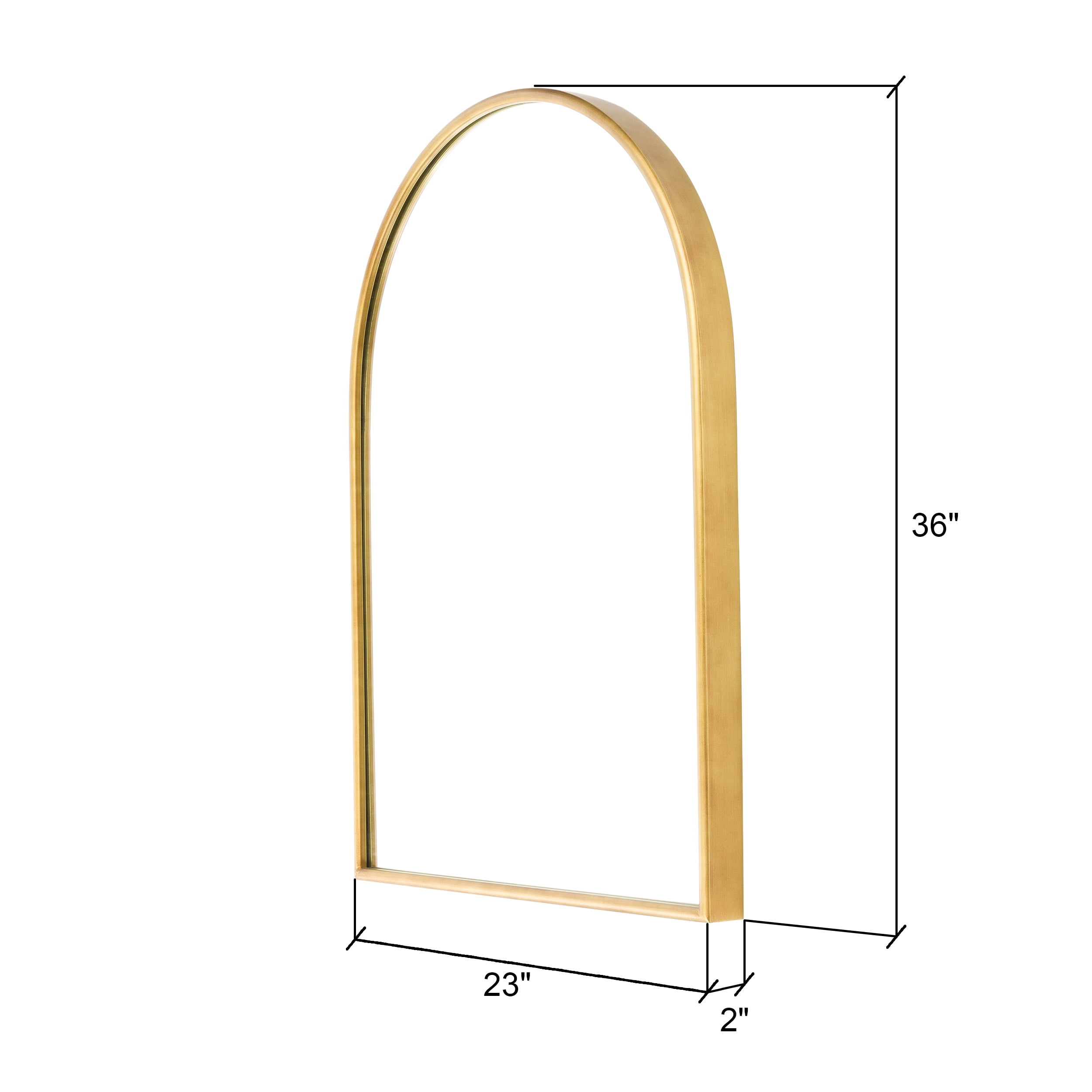 Nadia Modern Arch Wall Mirror - 36"H