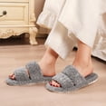 thumbnail image 2 of Zapatillas EverFoams con punta abierta para mujer, espuma viscoelástica suave, 2 of 8