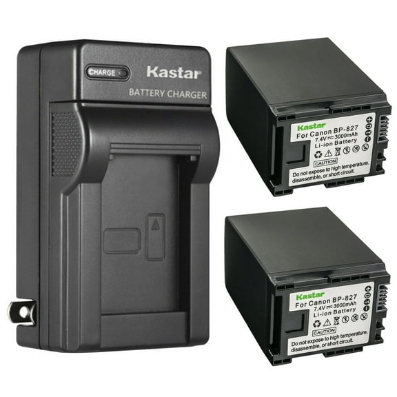 Kastar 2-Pack Battery and AC Wall Charger Replacement for Canon VIXIA HF S10 HFS10, VIXIA HF S11 HFS11, VIXIA HF S20 HFS20, VIXIA HF S21 HFS21, VIXIA HF S30 HFS30, VIXIA HF S100 HFS100 Camera
