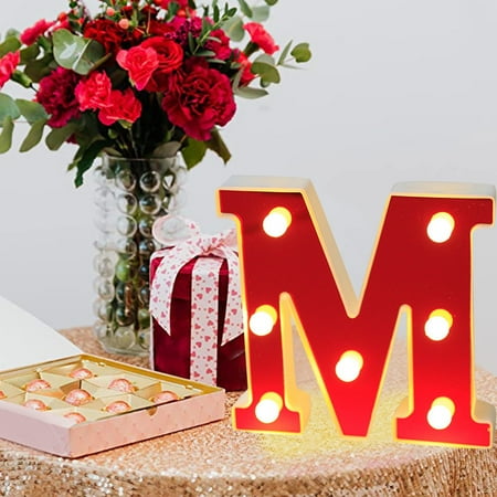 

NIUREDLTD Home Decoration Fashion LED Subtitle Lamp LED Lamp Life Is Long Long Term Use Without Heat. Get The Decorative Effect LED Letter Lights Light Up Letters Standing Hanging