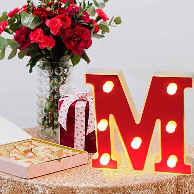 Desktop Decor Fashion LED Subtitle Lamp LED Lamp Life Is Long Long Term Use Without Heat. Get The Best Decorative Effect LED Letter Lights Light Up Plastic Letters Standing Hanging