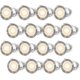 thumbnail image 1 of compatible Pack Of 16 Led Recessed Spotlights compatible Wood Terrace, Waterproof Ip67, Outdoor Recessed Spotlights Kit-si xi, 1 of 5