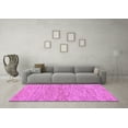 thumbnail image 3 of Ahgly Company Indoor Rectangle Solid Purple Modern Area Rugs, 8' x 10', 3 of 4