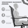 thumbnail image 4 of MELLCOM Patio Swivel Chair Set of 2, High Back Padded Textilene Outdoor Dining Chairs with E-Coating Metal Frame, All-Weather Outdoor Furniture Rocker for Backyard, Porch, Garden, Lawn, Grey, 4 of 8