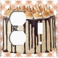 thumbnail image 6 of Metal Light Switch Plate Cover Elegant Chocolate Cake Desserts CAK005, 6 of 15