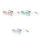 thumbnail image 1 of Gafas de sol cuadradas sin montura jinwen Retro para mujer, 1 of 8