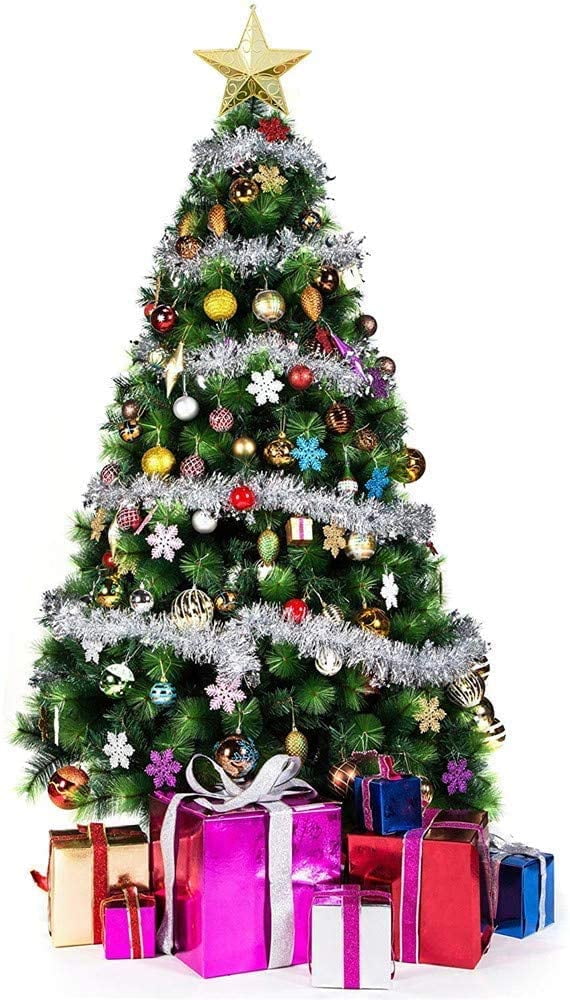 9 FT Green 2 Inch Tinsel Garland Valentines Day Christmas Decoration Crafts 