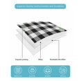 thumbnail image 5 of Quilts King Size, Sage Green Eucalyptus Soft Comforter Bedding Set for Bed, Spring Leaves Black White Plaid Lightweight Quilted Bedspread with Pillow Cover(2 Pieces) for All Season, 96x106 Inch, 5 of 6